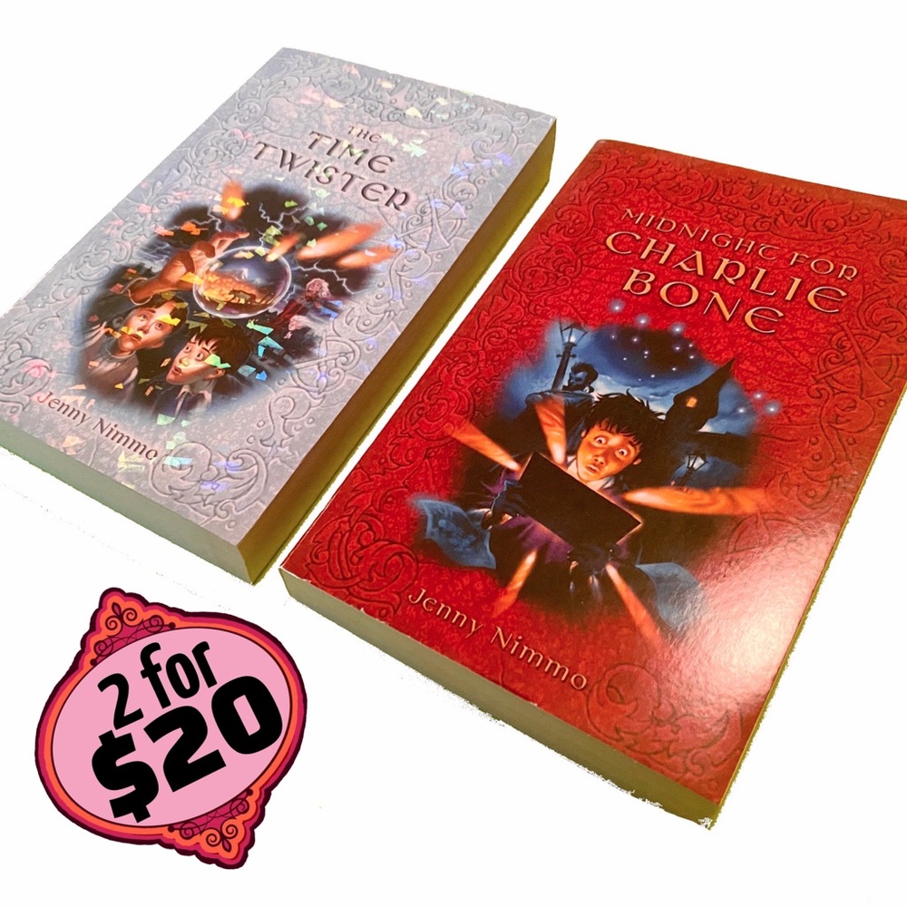 Set of 2 Books Midnight for Charlie Bone + Sequel Jenny Nimmo YA Novels Series